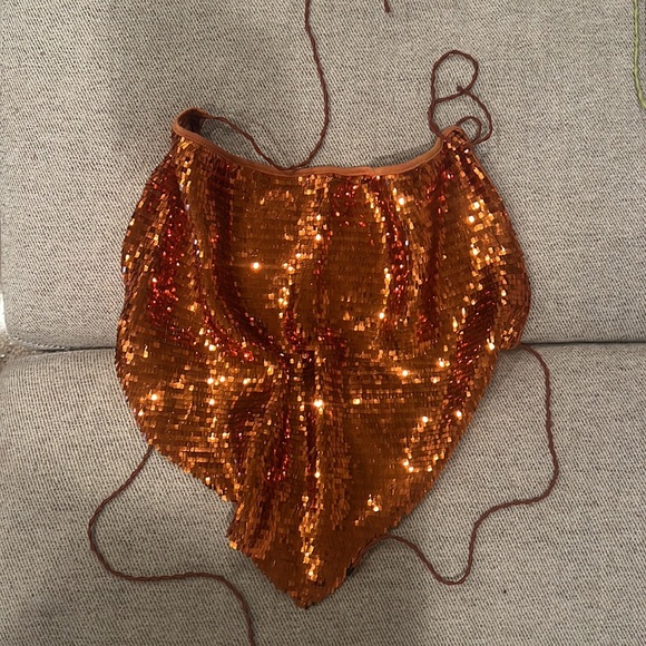 Oseree OSEREE Sequin Bandana. Size Small - Picture 9 of 10